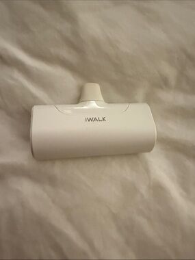 White Portable Phone Charger Power Bank iwalk